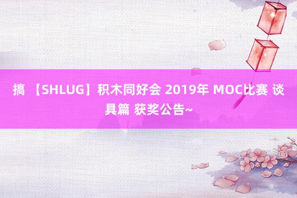 搞 【SHLUG】积木同好会 2019年 MOC比赛 谈具篇 获奖公告~